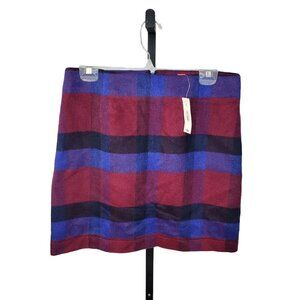 Joe Fresh Fuzzy  Plaid Skirt